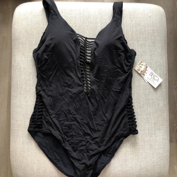 Becca ETC Swim No Strings Attached One Piece (size 0X) NWT - Picture 4 of 6